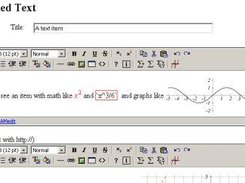 The math/graph/text editor for text items