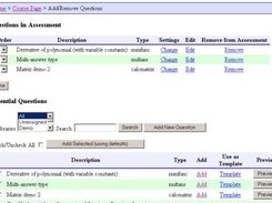 Adding questions to an assessment