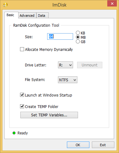 ImDisk Toolkit Screenshot 1