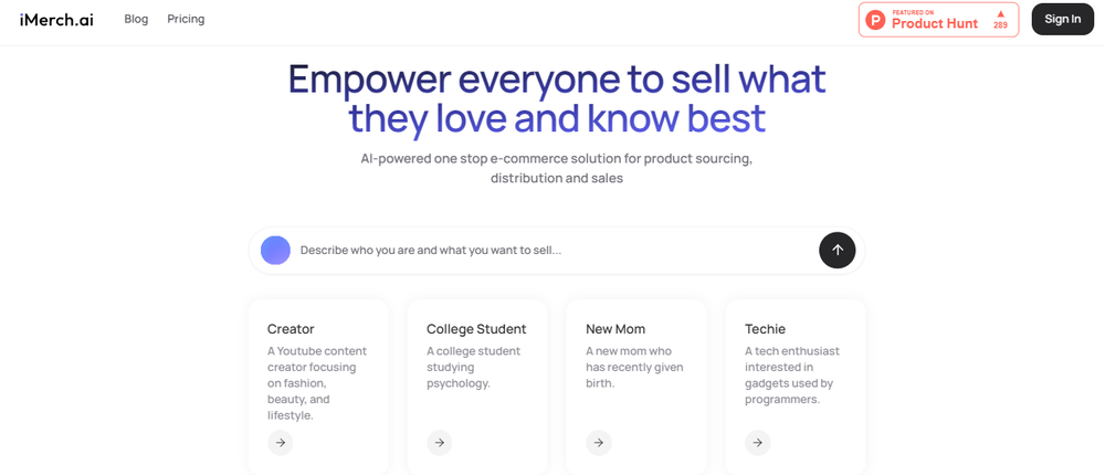 iMerch.ai Screenshot 1