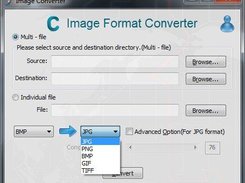 The screenshot of ImgConverter utility