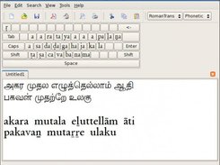 Tamil text transliterated to RomanTrans on Linux