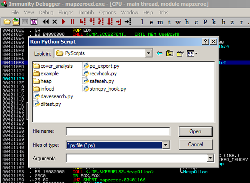 Immunity Debugger Screenshot 1