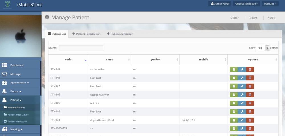 iMobileClinic Screenshot 1