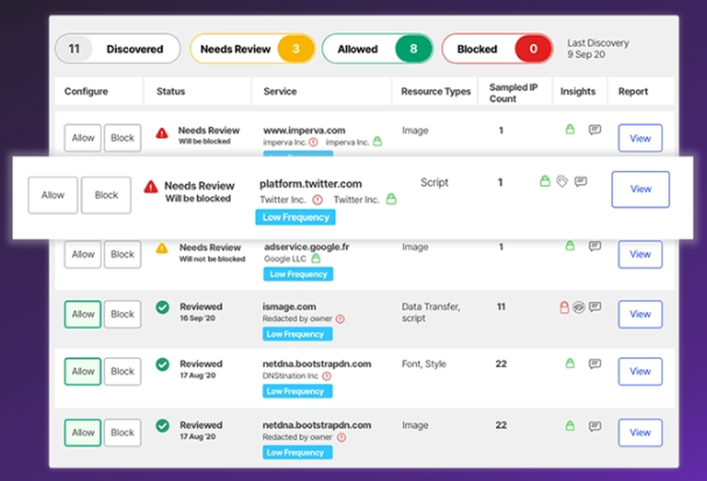 Imperva Client-Side Protection Screenshot 1