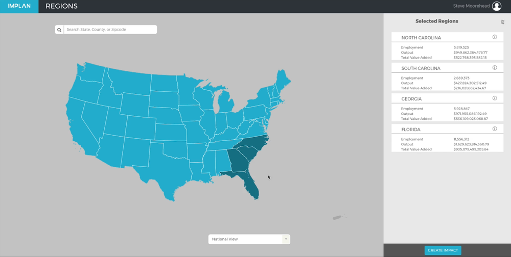 IMPLAN Screenshot 1