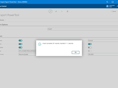 The Import Export PowerTool app rapidly imports data into Dynamics 365 Business Central, offering immediate confirmation of the task’s completion to significantly speed up data integration and availability for immediate use in business operations.