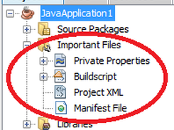 NetBeans Project View of a JavaSE Project after installing the plugin