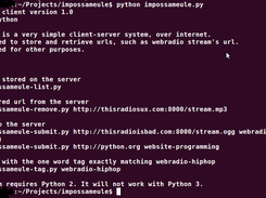 Version 1 - Online help output