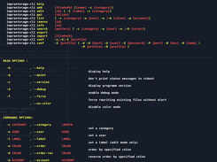 imprastorage - cli help 0