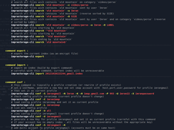 imprastorage - cli help 1