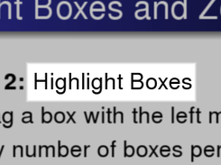 highlight boxes