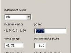 the interval vector harmonizer controls