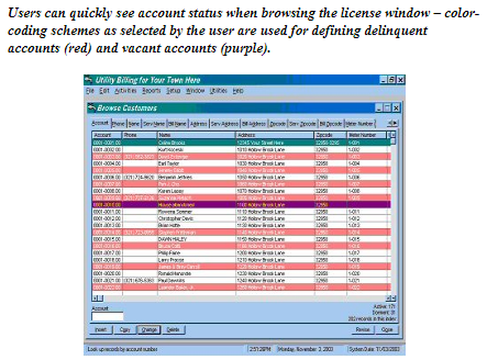 IMS Utility Billing Screenshot 1