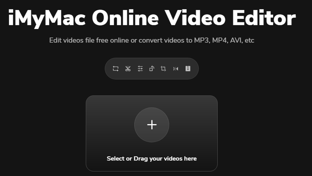 iMyMac Online Video Editor Screenshot 1