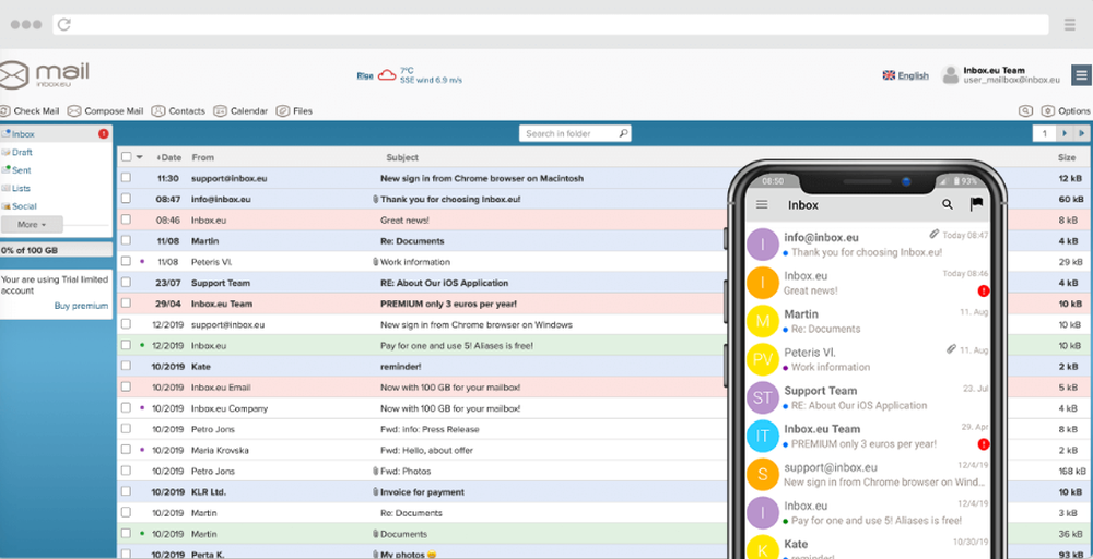 Inbox.eu Screenshot 1