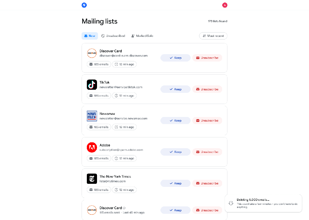 Inbox Zapper Feed