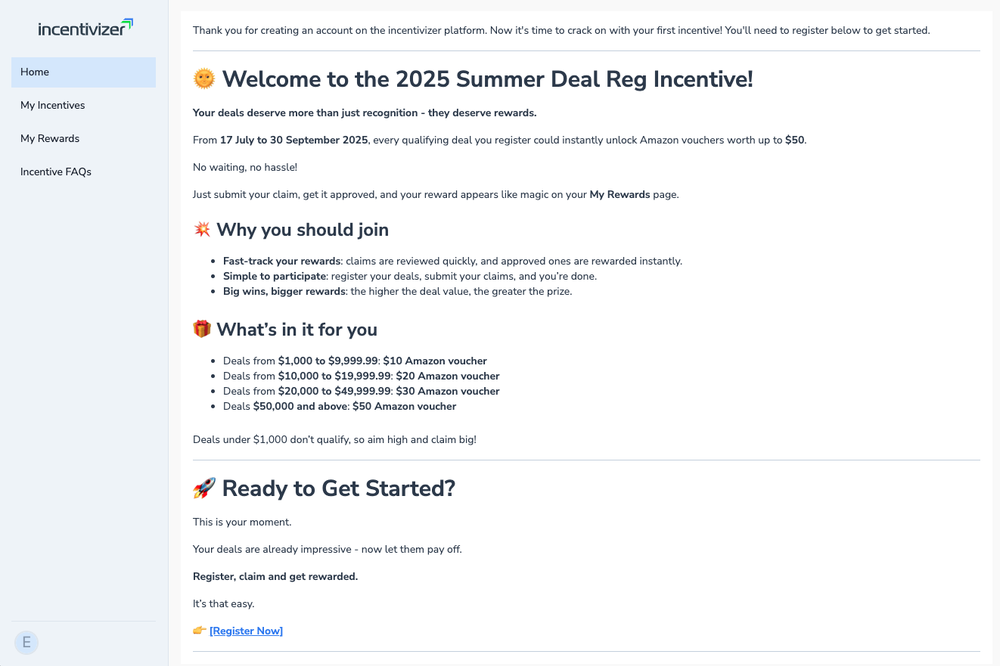 Home page Light Mode