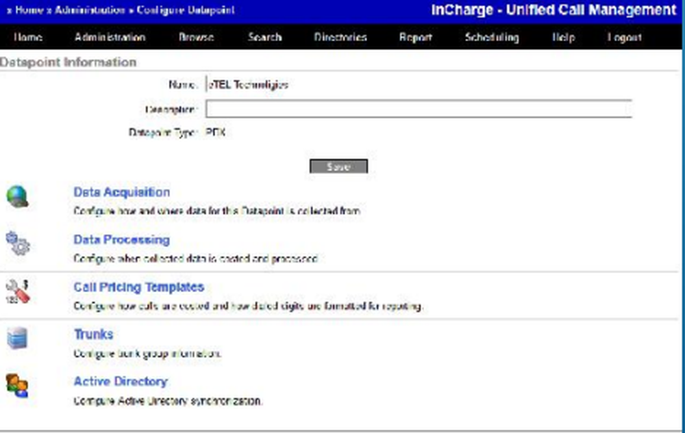 InCharge Unified Call Management Screenshot 1