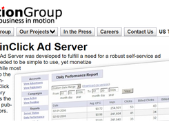 inClick Ad Server Screenshot 1