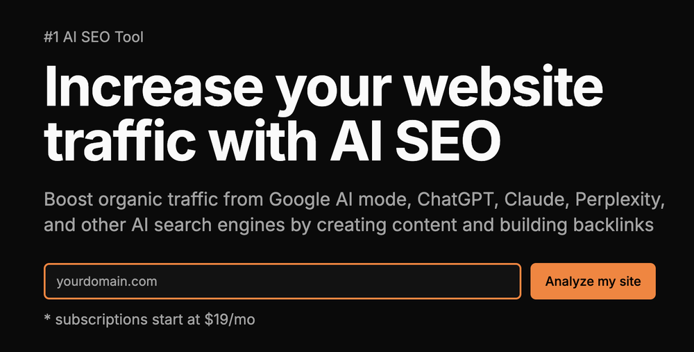 Increase your website traffic with AI SEO