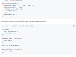 Incremental DOM Screenshot 1