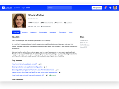 User Profile in Apache Answer