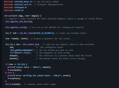 Incubed Client in C Screenshot 1