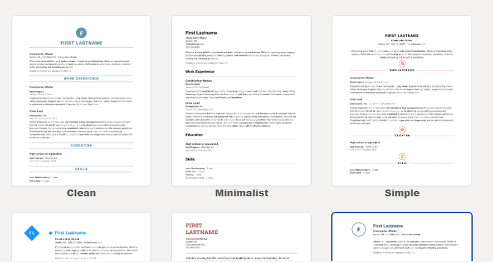 Indeed Resume Builder Screenshot 1