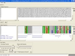 Full screen view showing seq and alignment pane with masks