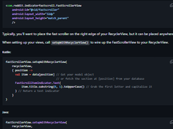 Indicator Fast Scroll Screenshot 1
