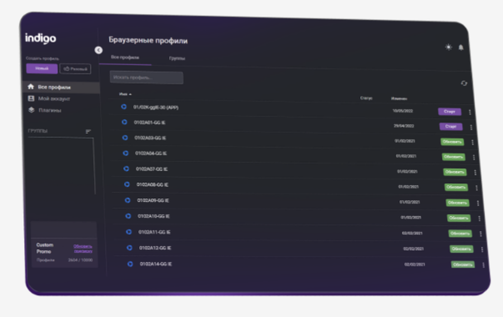 Indigo Browser Screenshot 1