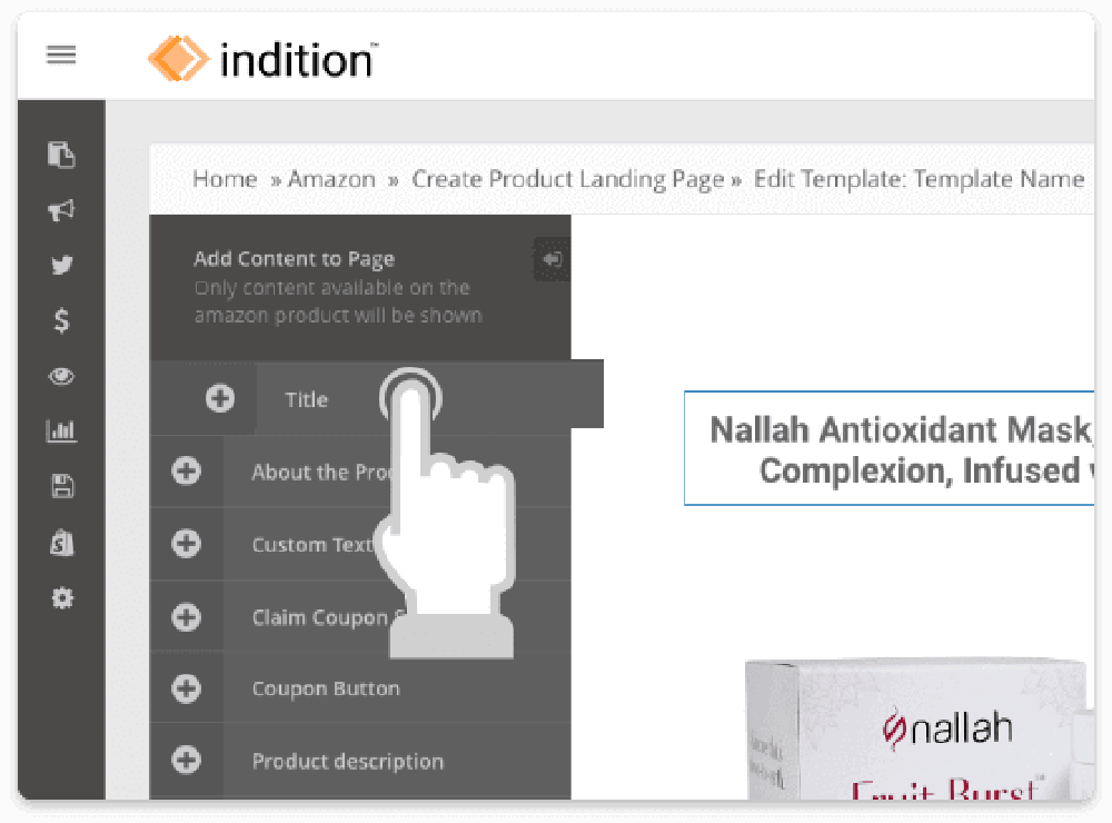Indition Landing Pages Screenshot 1