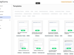 IndyForms' Template Library has many pre-build templates to get you started quickly.