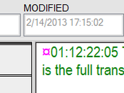 Script in Transcribe Mode