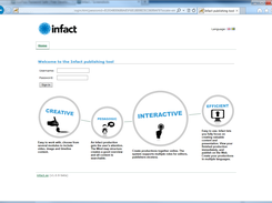 Infact tool login page