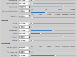 Cellular Automaton Synth Host Generated GUI