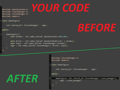 Changes in your code