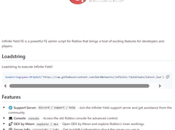 Infinite Yield Screenshot 1