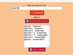 Infix-To-Postfix-Converter Screenshot 1