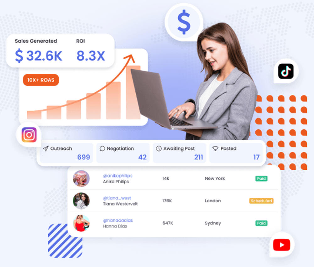 Influencer Hero Screenshot 1
