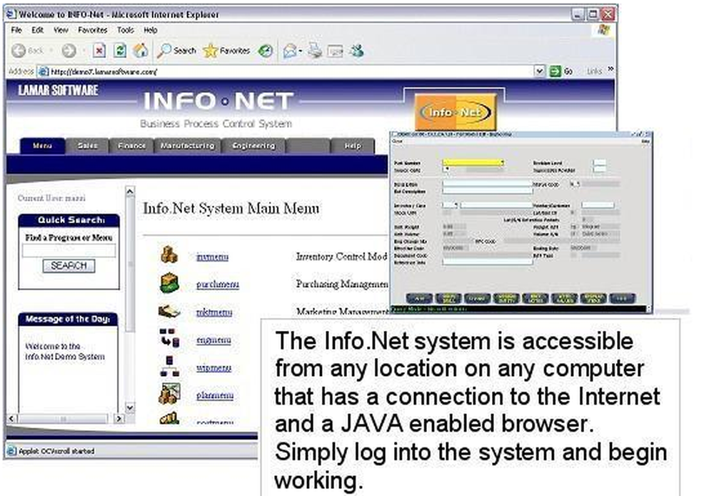 Info.Net Screenshot 1