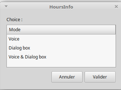 Interface Zenity