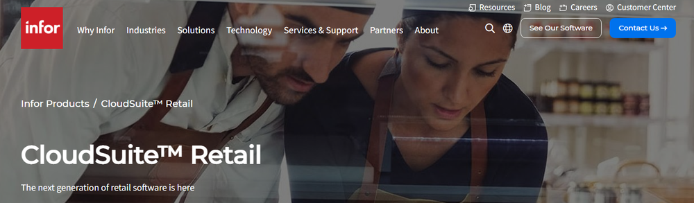 Infor CloudSuite Retail Screenshot 1