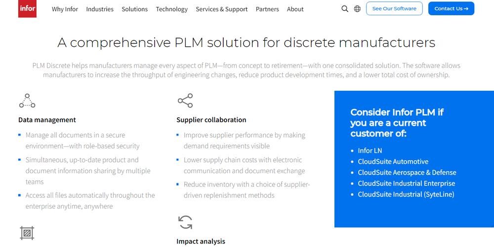 Infor PLM Discrete Screenshot 1