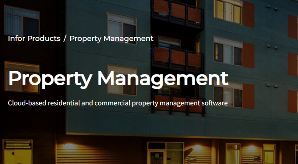 Infor Property Management Screenshot 1