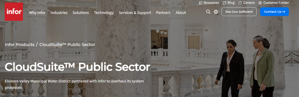 Infor CloudSuite Public Sector Screenshot 1