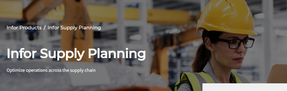 Infor Supply Planning Screenshot 1