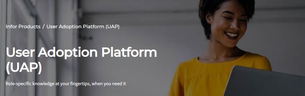 Infor User Adoption Platform (UAP) Screenshot 1