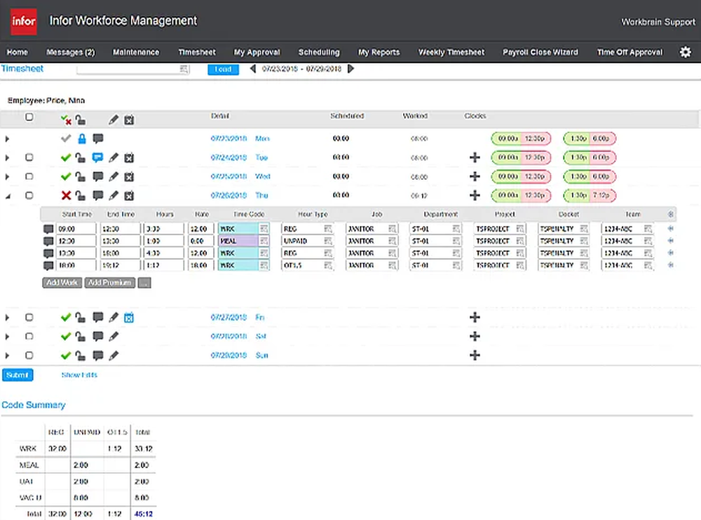 Workforce Management, Enterprise WFM software